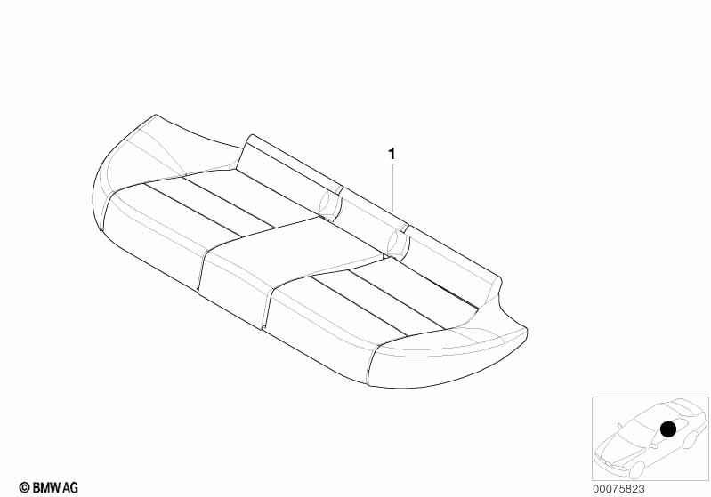 Инд.обивка подушки Зд сиденья Alcantara