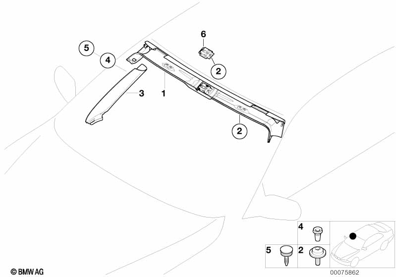 Облицовка Пд стойки / внутр.обтекатель