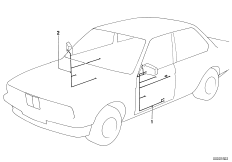 Провода электрическ.наружного зеркала