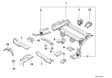 нижние части задних сидений