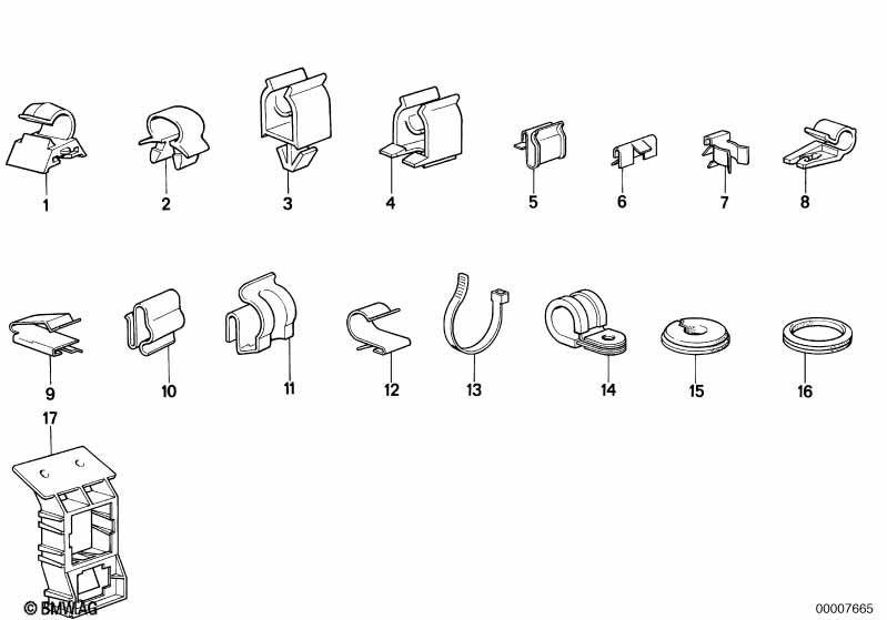 Кабельные зажимы/держатель проводов