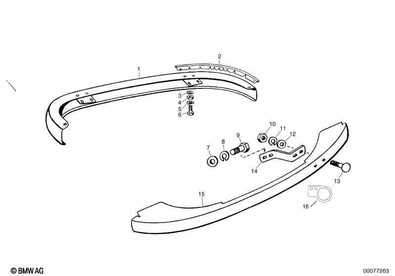 передний бампер