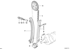 Приводная цепь механ.газораспред. Нж