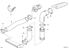 Система впуска воздуховода наддув.возд.