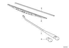 Рычаг стеклоочист./щетка стеклоочист.