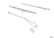 Рычаг стеклоочист./щетка стеклоочист.