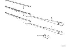 Рычаг стеклоочист./щетка стеклоочист.