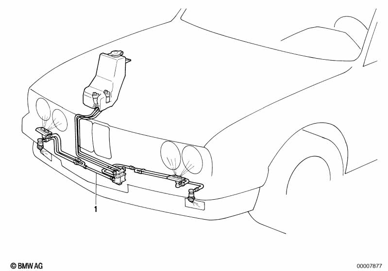 система омывателей фар