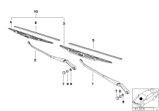 Детали рычага стеклоочистителя
