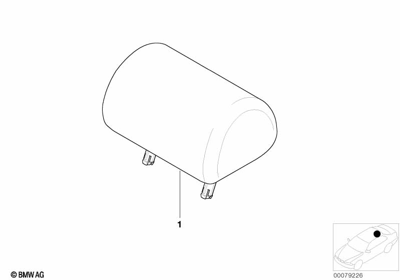 Сиденье Зд, подголовник Ср