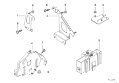 Кронштейн ЭБУ и модулей кузова