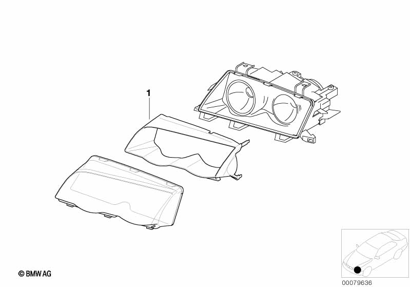 Комплект дооснащ. титановых накладок фар