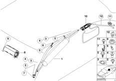 НПБ переднего пассажира и головная НПБ