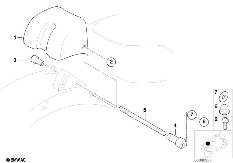 Щиток крепления спинки сиденья водителя