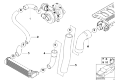 Система впуска воздуховода наддув.возд.