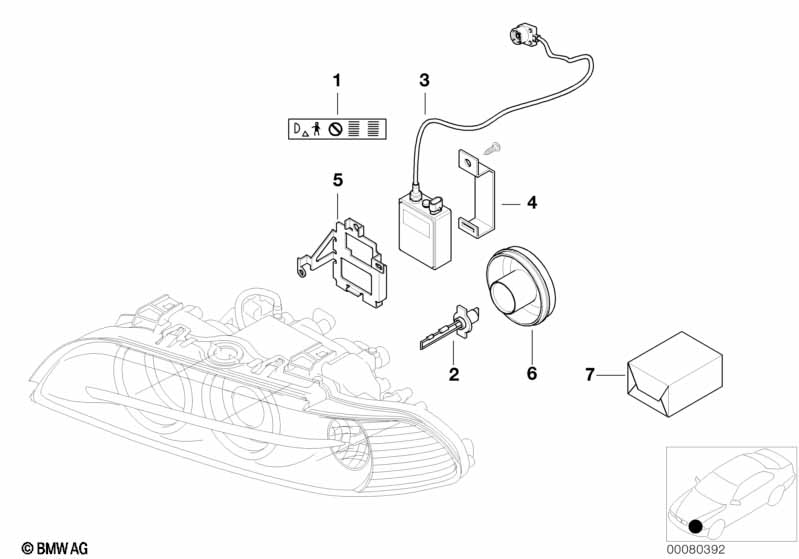 Электронные компоненты ксеноновых фар