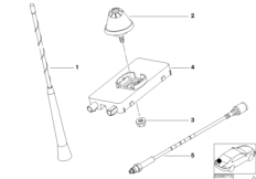 Детали телефонной антенны на крыле