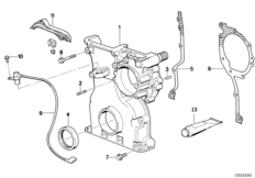Корпус блока ГРМ