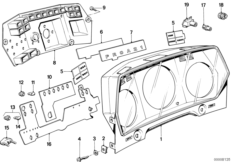 Детали комбинации приборов