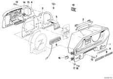 Детали комбинации приборов