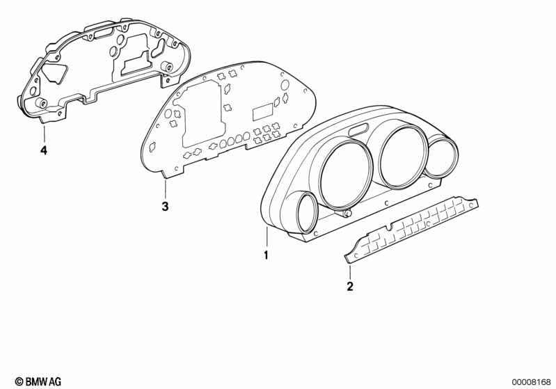 Детали комбинации приборов