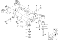балка заднего моста