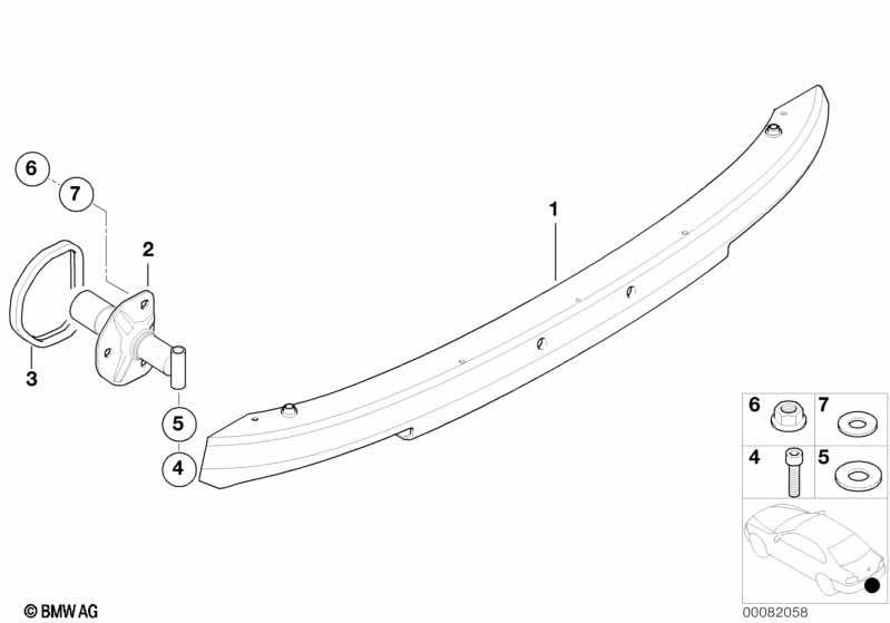 Кронштейн бампера Зд
