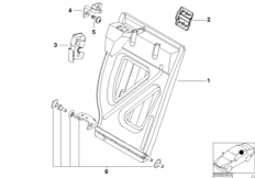 Сиденье Зд, каркас подушки сиденья П
