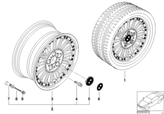 Сост.диск BMW с радиальн.спицами диз.86