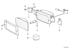 Детали противотуманной фары