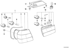 Блок задних фонарей