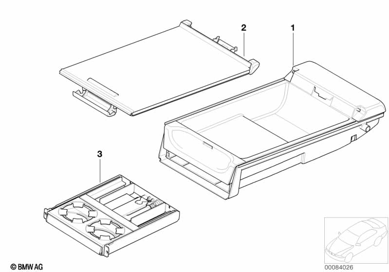 Подлокотник заднего сиденья многофункц.