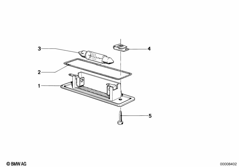Фонарь подсветки номерного знака Л