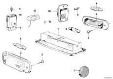 Светильник освещения салона/отражатель