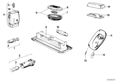 Светильник освещения салона