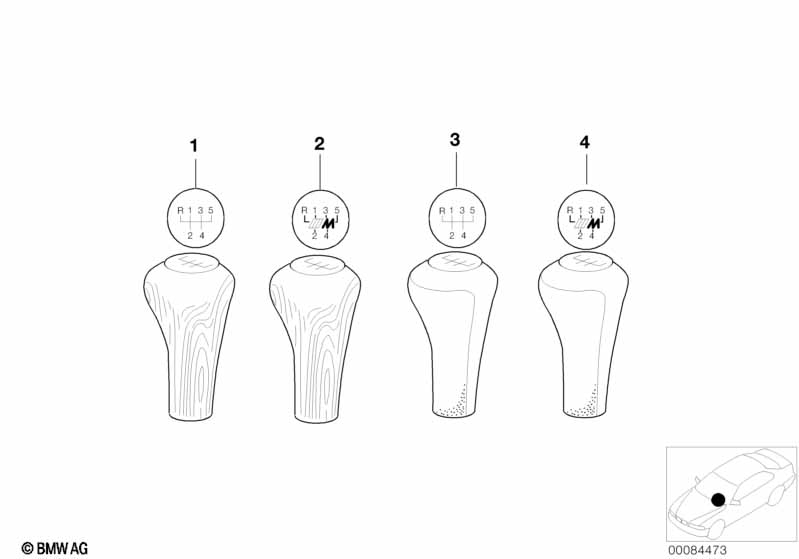 Индивид.головки рычага ПП дерево