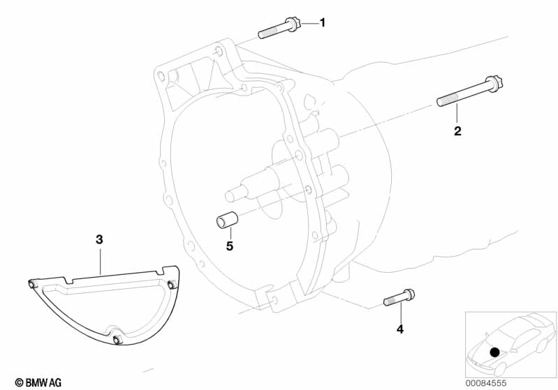Крепление коробки передач