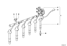 Жгут проводов высокого напр./свеча заж.