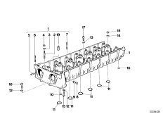 Головка блока ц./промеж.часть картера