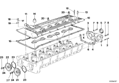 Головка блока цил., крышка, уплотнения