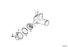 Корпус термостата системы охлаждения