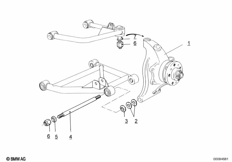 Балка мостаЗд/подвеска кол/подш.ступ.кол