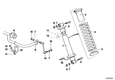 Пружины амортизатора задней подвески