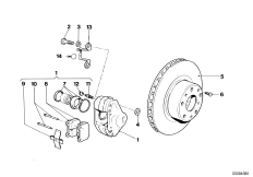 Тормозной механизм заднего колеса