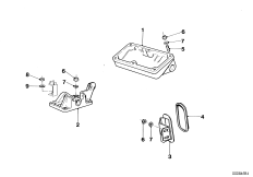 Опорный кронштейн педали