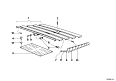 Накладка заднего вентиляционного канала