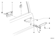 Ручка двери Пд/запорный механизм/ключ