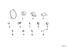 Элементы крепления жгута проводов
