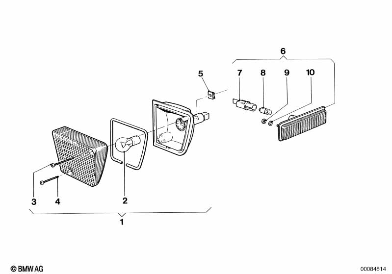 Фонарь указателя поворота Пд/Бок