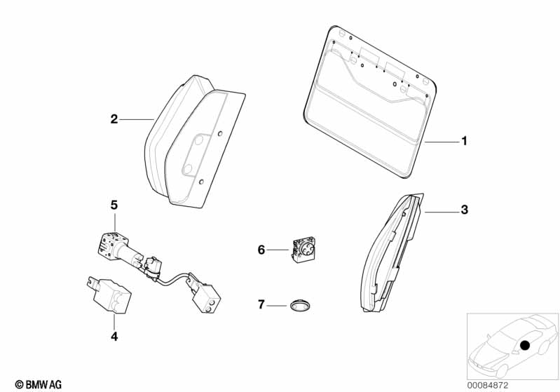 Поясничная опора переднего сиденья